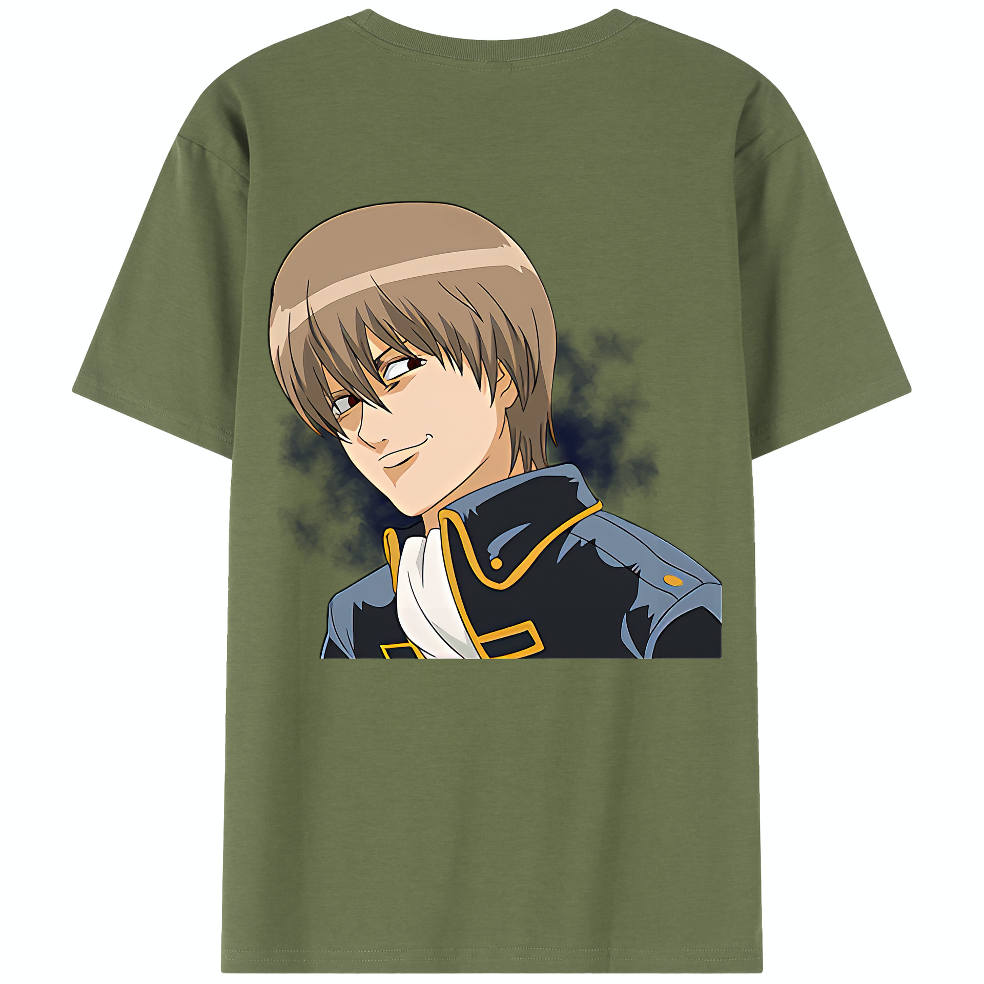 （画像用） ぎんたま 坂田銀時（さかたぎんとき） 神楽 志村新八（しむら しんぱち） GINTAMA Sakata Gintoki Kagura Shimura Shinpachi 綿100％半袖Tシャツ（背面プリント）